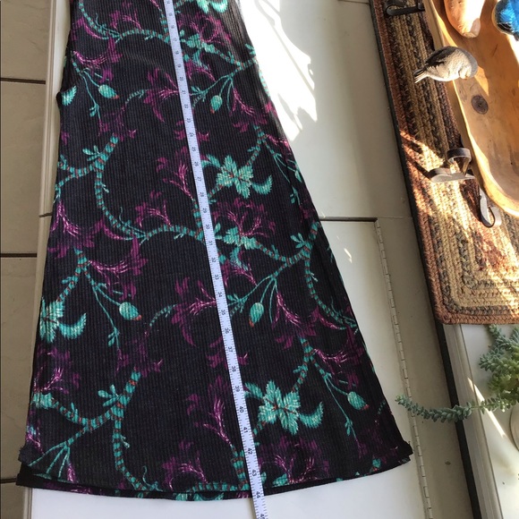 LuLaRoe Large Floral Joy Long Vest - Picture 5 of 6